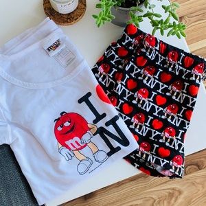 M&M WORLD | pj set tshirt and shorts size small